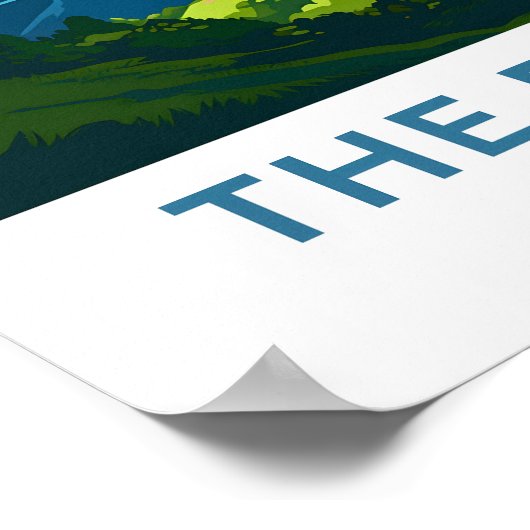 Poster Imprimer Voyage Norvège Fjords (Coin)