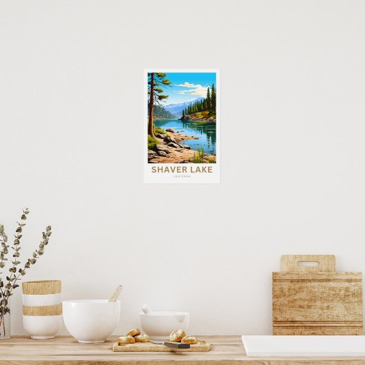 Poster Imprimer voyage Shaver Lake California (Cuisine)