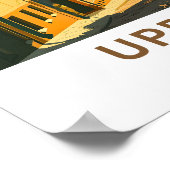 Poster Imprimer voyage Uppsala Suède (Coin)