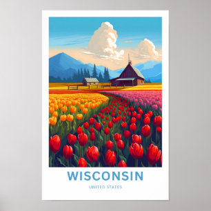 Poster Imprimer voyage Wisconsin États-Unis