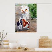 Poster imprimer - Voyageurs - Clumber Spaniel et Cavalier (Cuisine)