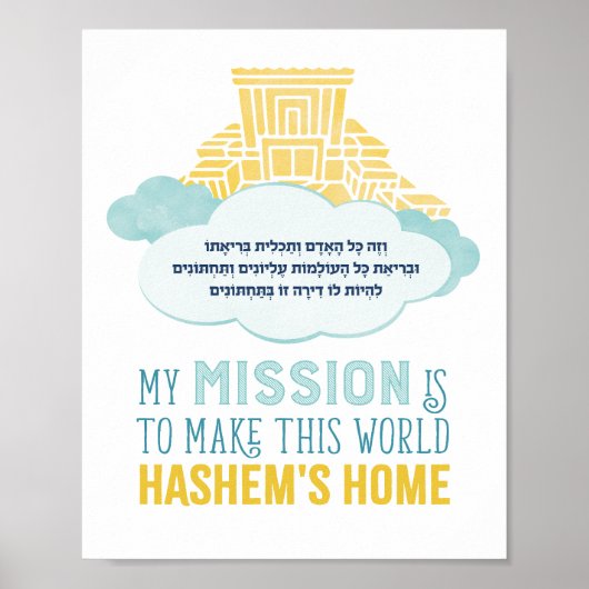 Poster Imprimer V'Zeh Kol Ha'Adam (Devant)