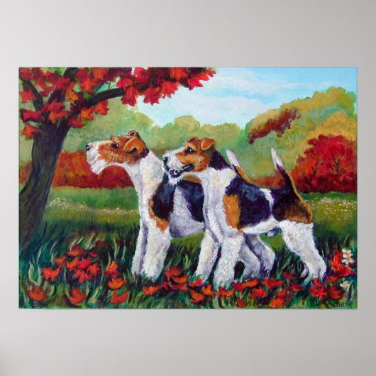 Poster Imprimer Wire Fox Terrier (Devant)