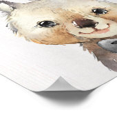Poster Imprimer Wombat Bowtie Nursery Art (Coin)