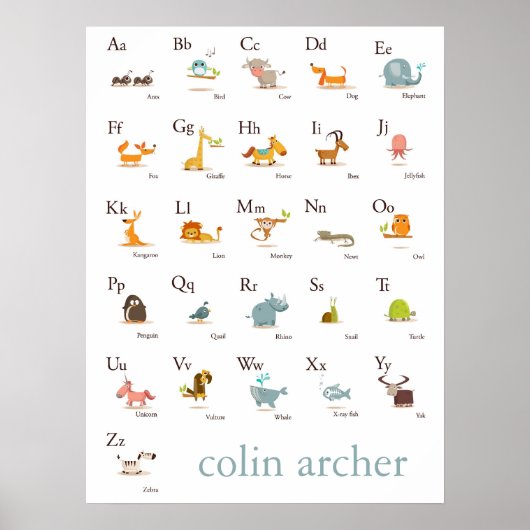 Poster Imprimerie ABC Animal (Devant)