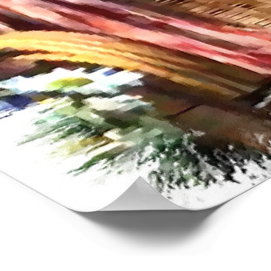 Poster Imprimerie d'art Basenji (Coin)