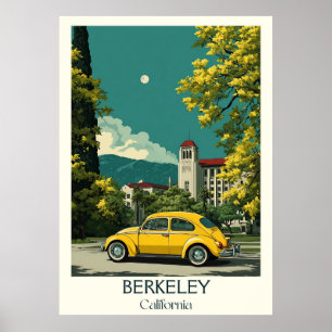Poster Imprimerie d'art Berkeley California Université