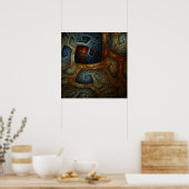 Poster Imprimerie d'art "Cloistered Worlds" (Cuisine)