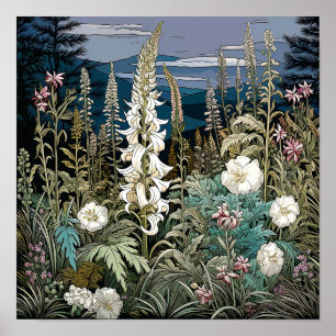 Poster Imprimerie d'art fleur sauvage