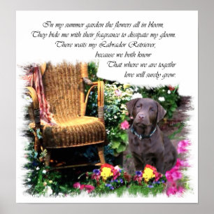 Poster Imprimerie d'art Labrador Retriever