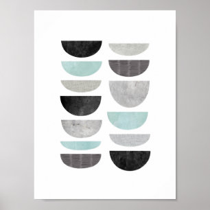 Poster Imprimerie d'art moderne abstrait de la Scandinavi
