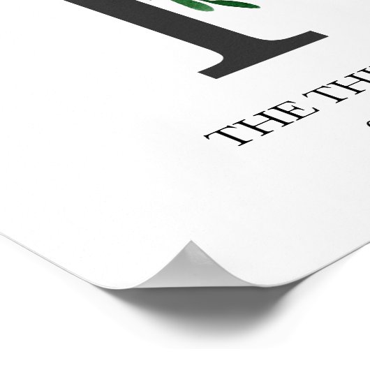 Poster Imprimerie d'art monographique, Lettre T, Mariage, (Coin)