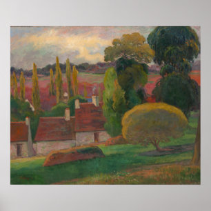 Poster Imprimerie d'art Paul Gauguin "Farm in Brittany"