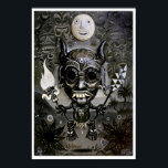 Poster Imprimerie d'art "The Night Marcher" - (art surréa<br><div class="desc">Impression fantastique d'affiche d'art de mon tableau 'Le Marcher de la Nuit'. Superbe qualité d'impression et prêt à l'image. Ajoutez un peu de cool tiki éffrayant à vos murs dès aujourd'hui !</div>