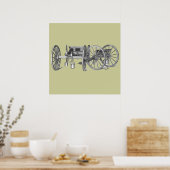 Poster Imprimerie de canon de guerre révolutionnaire (Cuisine)