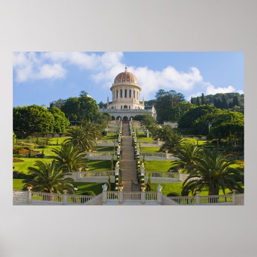 Poster Imprimerie de jardin Baha'i (Devant)
