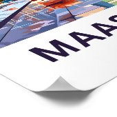 Poster Imprimerie de voyage de Maastricht Pays-Bas (Coin)