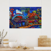 Poster Imprimerie du centre-ville de San Antonio (Cuisine)