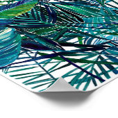 Poster Imprimerie Feuille tropicale (Coin)