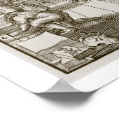 Poster Imprimerie médiévale allemande (gravure) (Coin)