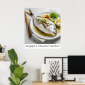 Poster Imprimerie Pomfret vapeur Singapour (Bureau à domicile)