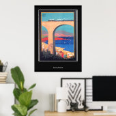 Poster Imprimerie vintage Riviera (Bureau à domicile)