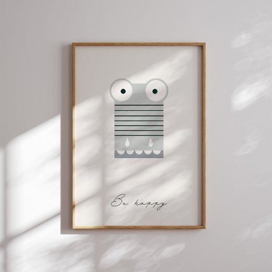 Poster Imprimez d'affirmation pour enfants 'Soyez heureux