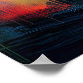 Poster Imprimez Indianapolis Colorful Abstrait Wall Art (Coin)