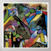 Poster Improvisation 9, art abstrait de Wassily Kandinsky (Devant)
