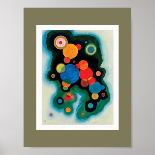 Poster Impulsion profonde par Wassily Kandinsky (Devant)