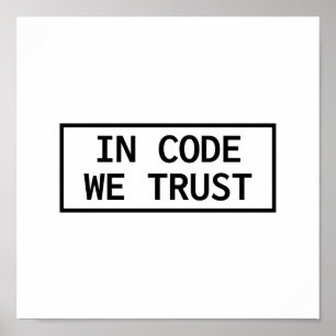 Poster In Code We Trust