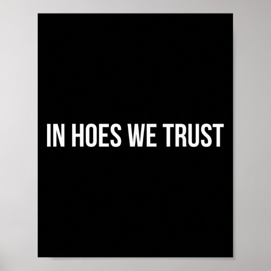 Poster In Cute Ss Cute Sss We Trust Funny Quote (Devant)