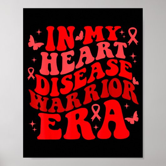 Poster In February We Wear Red Heart Disease Awareness Wa (Devant)