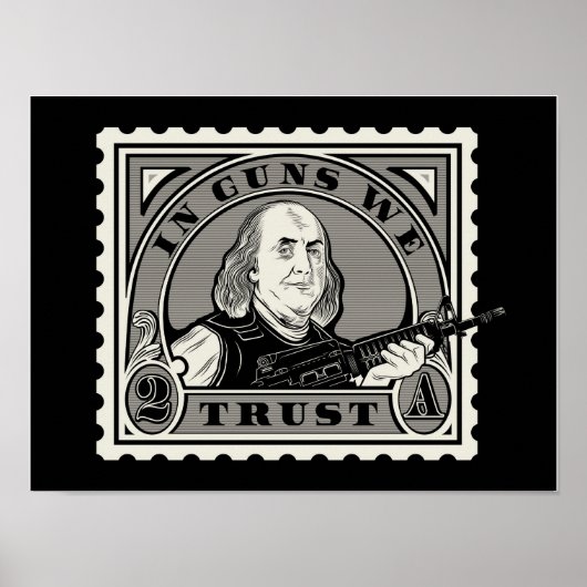 Poster "In Guns We Trust" (Devant)