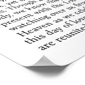 Poster In Love Memory Christian Citation Mariage Tabletop (Coin)