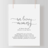 Poster In Love Memory Love Signe de script fantaisie