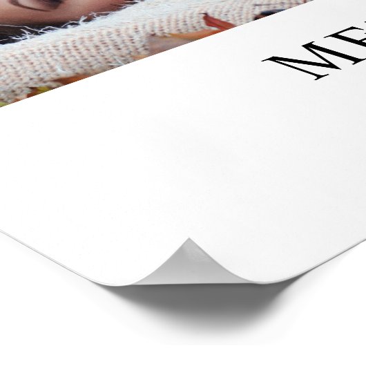 Poster In Love Memory Photo Collage funéraire