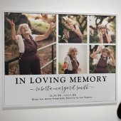 Poster In Love Memory Photo Tribute