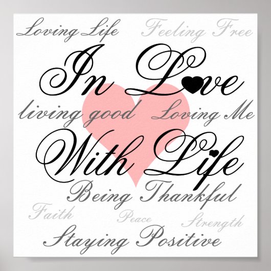 Poster In Love With Life (Devant)