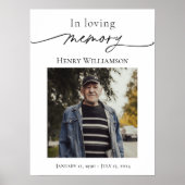 Poster In Loving Memory Célébration de la vie Bienvenue (Devant)