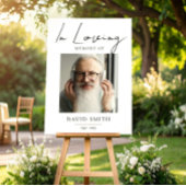 Poster In Loving Memory, Minimalist Photo for Grandpa