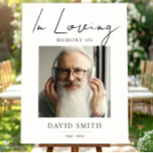 Poster In Loving Memory, Minimalist Photo for Grandpa