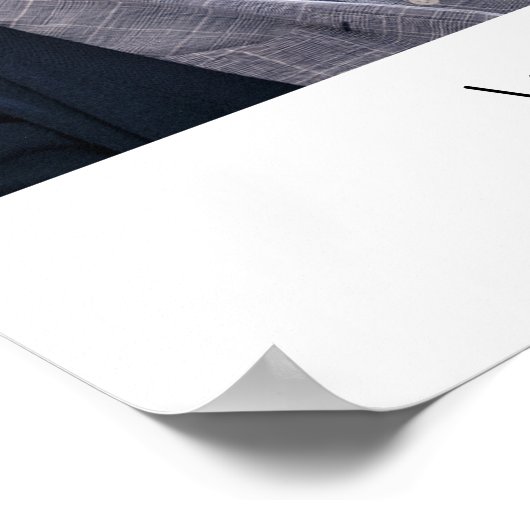 Poster In Loving Memory Photo Collage Funérailles horizon (Coin)