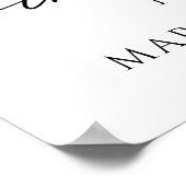 Poster In Loving Memory Photo Elegant Script Funeral (Coin)