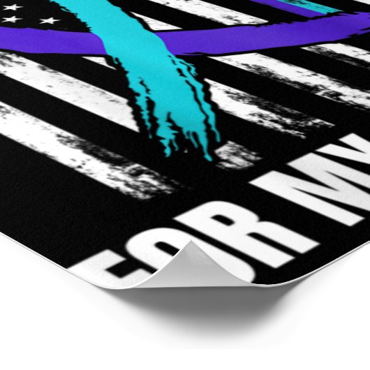 Poster In Memory Of My Grandma Suicide Awareness Flag Bac (Coin)