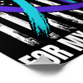 Poster In Memory Of My Grandson Suicide Awareness Flag Ba (Coin)