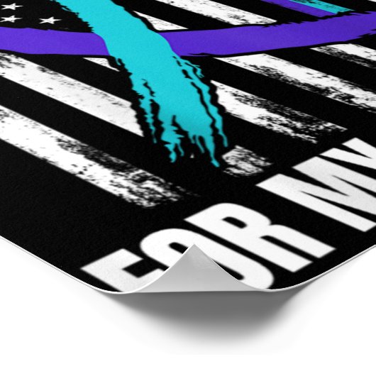 Poster In Memory Of My Grandson Suicide Awareness Flag Ba (Coin)