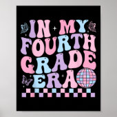 Poster In My Fourth Grade Era Girl Back To School 4th Gra (Devant)