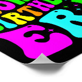 Poster In My Glowing Birthday Era Groovy Colorful Bright (Coin)