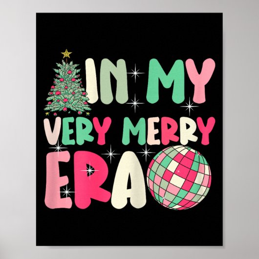 Poster In My Very Merry Era - Cute Groovy Xmas (Devant)